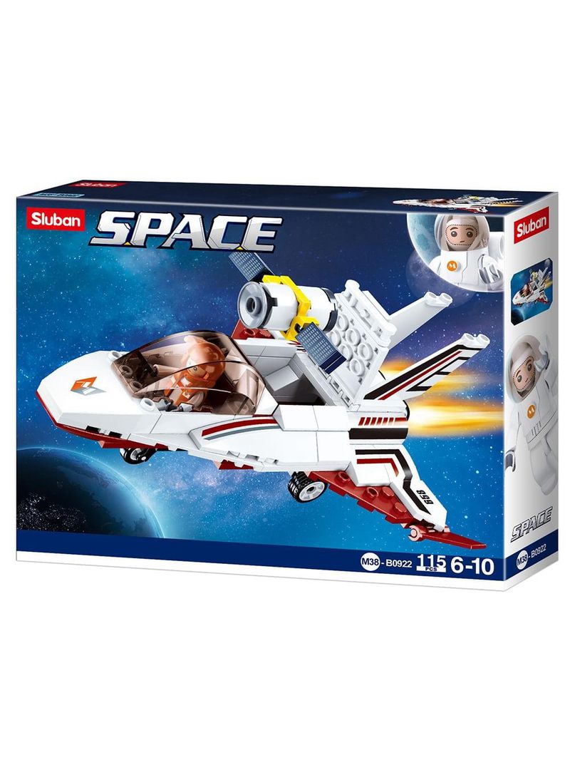 Blocos de montar nave espacial com 115 peças cubic multikids - br1340