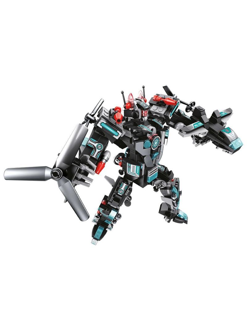 Blocos de montar cubic 25 em 1 super robot 577 peças multikids - br1618