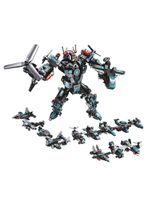 Blocos de montar cubic 25 em 1 super robot 577 peças multikids - br1618