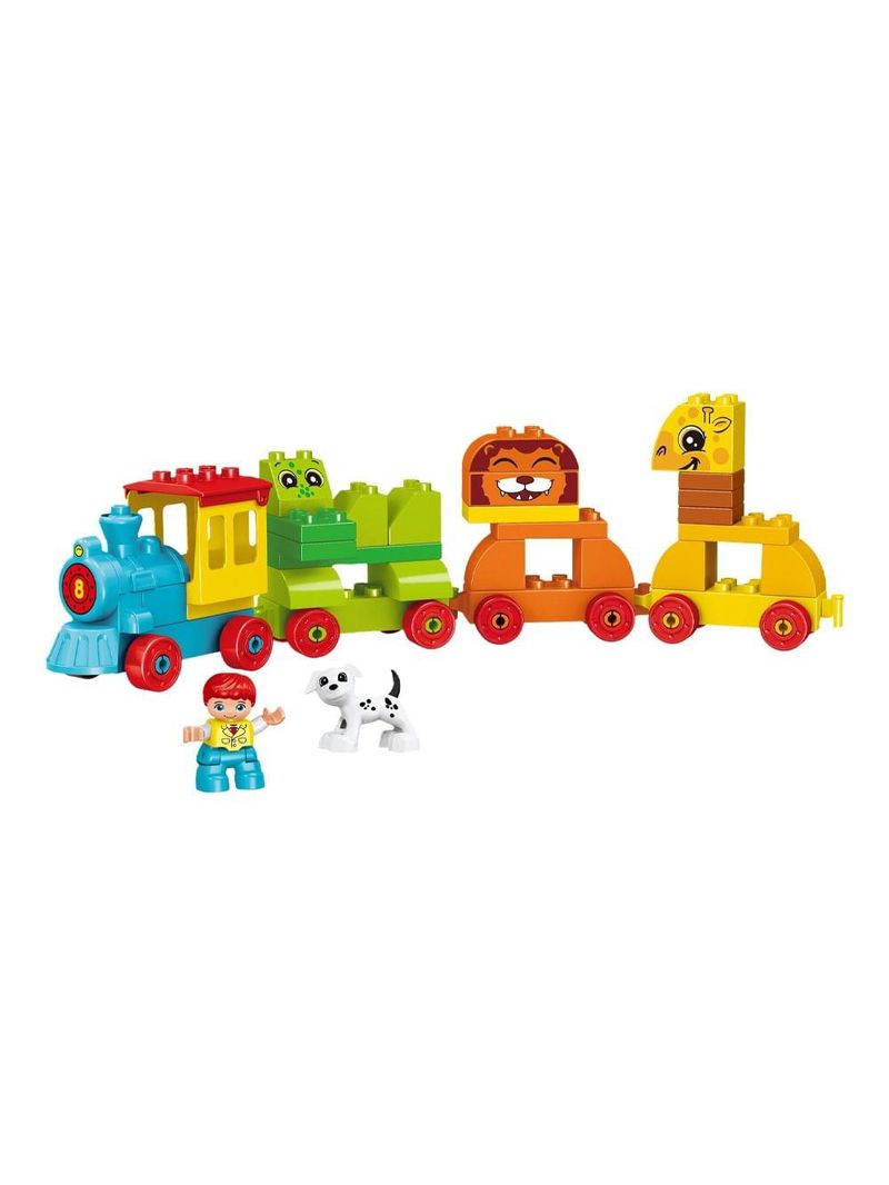 Blocos de montar cubic jr trem zoo 50 pcs multikids - br2250