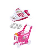 Caixa registradora com carrinho e produtos creative fun multikids - br2035