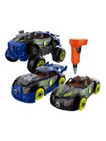 Carro de brinquedo turbo tools mustang/bugatti 3 em 1 com ferramentas multikids - br2164