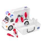 Caminhão de primeiros socorros com acessórios workshop junior multikids - br900