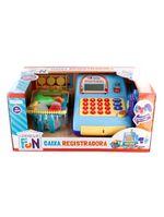 Caixa registradora azul com luz e som creative fun multikids - br386