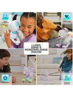 Cachorro robô brinquedo dog-e interativo c/ som e luz e aplicativo c/ brincadeiras multikids - br2296