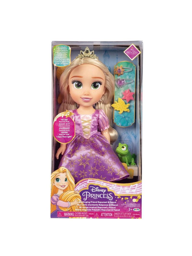 Boneca princesas disney rapunzel musical com som e acessórios multikids - br1935