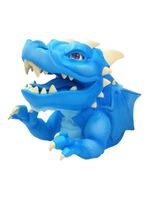 Brinquedo fantoche de plastico dragão shard com som e animação azul multikids - br2266