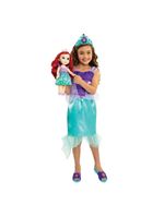 Boneca disney princesas ariel kit com fantasia sapatos e acessórios tam Único multikids - br2331