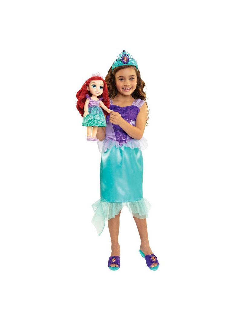 Boneca disney princesas ariel kit com fantasia sapatos e acessórios tam Único multikids - br2331