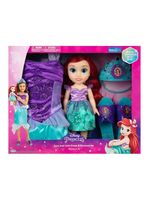 Boneca disney princesas ariel kit com fantasia sapatos e acessórios tam Único multikids - br2331