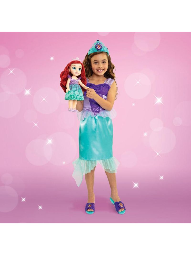 Boneca disney princesas ariel kit com fantasia sapatos e acessórios tam Único multikids - br2331