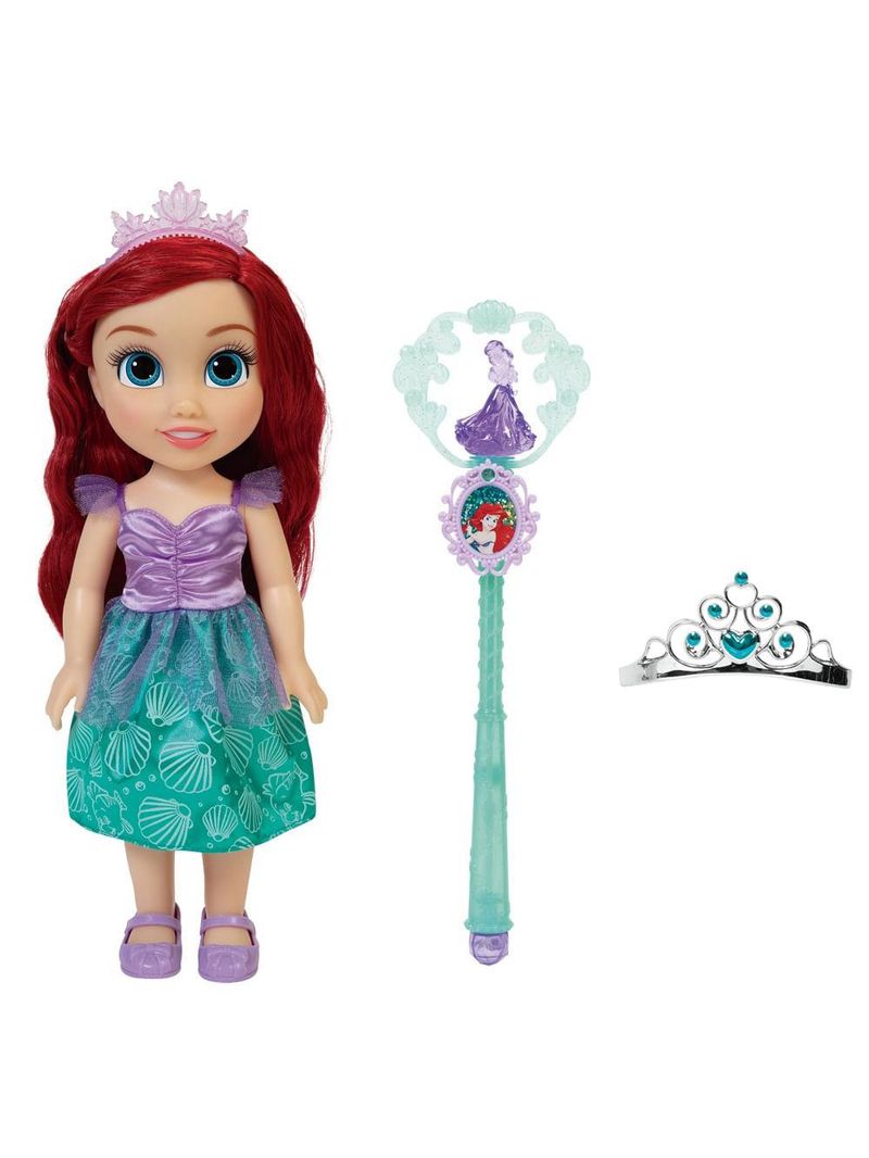 Boneca princesas da disney multikids ariel com varinha e tiara - br1927