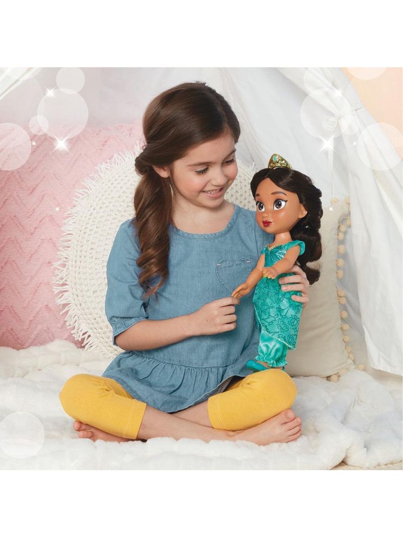 Boneca infantil princesa disney jasmine articulada 38cm multikids - br2333