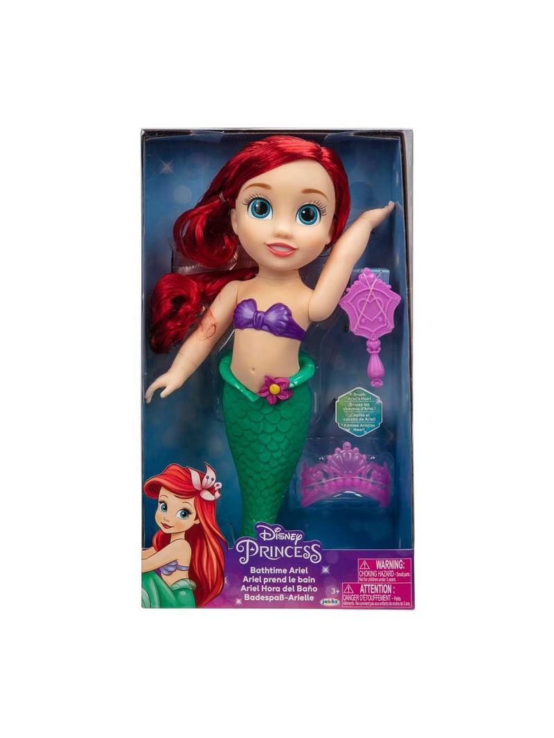 Boneca princesas da disney multikids ariel hora do banho com acessórios - br2021