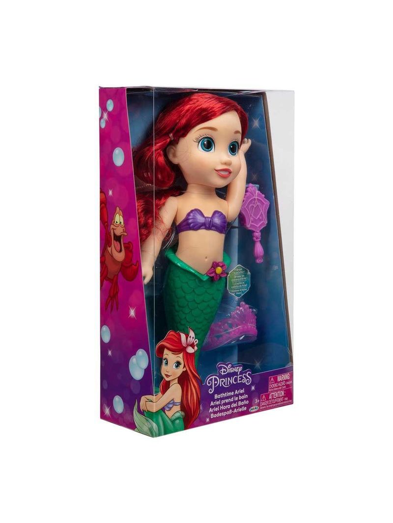 Boneca princesas da disney multikids ariel hora do banho com acessórios - br2021
