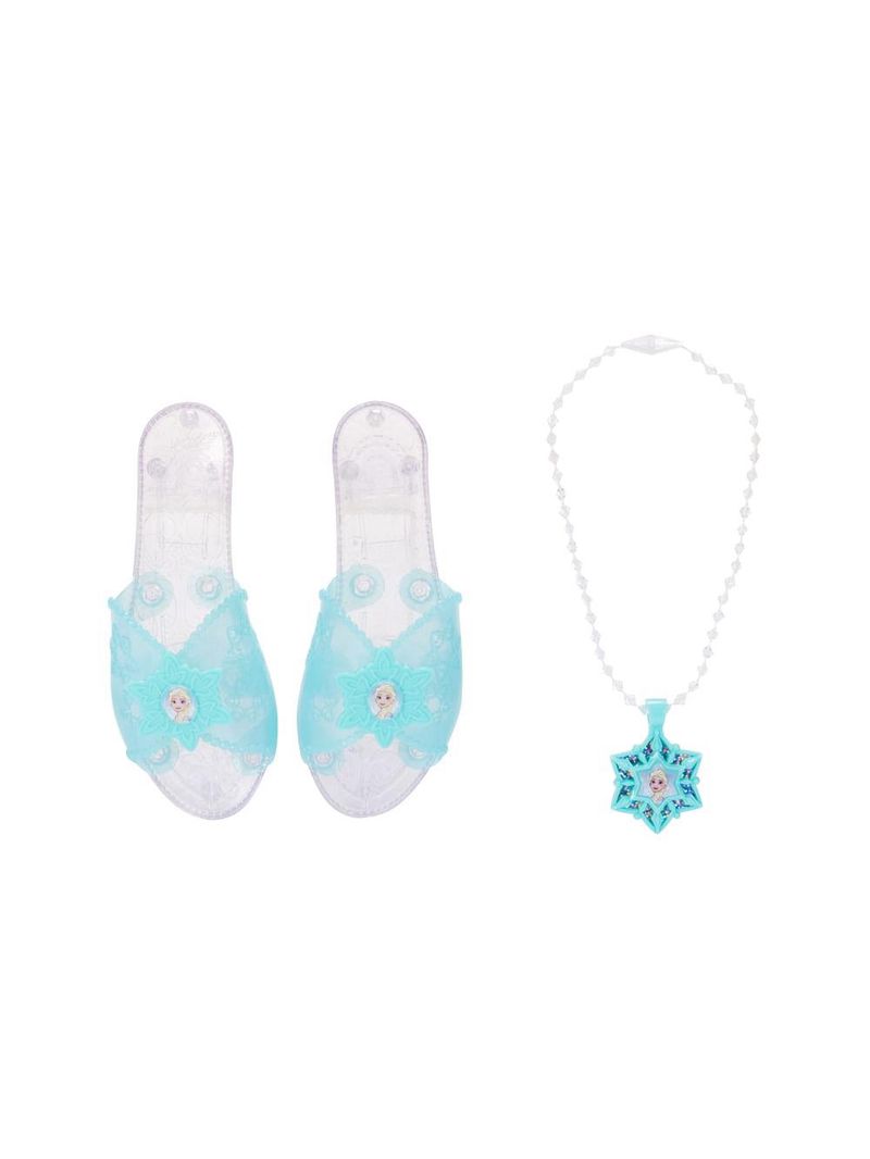 Boneca disney frozen elsa kit com fantasia sapatos e acessórios tam Único multikids - br2330