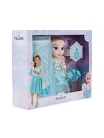 Boneca disney frozen elsa kit com fantasia sapatos e acessórios tam Único multikids - br2330