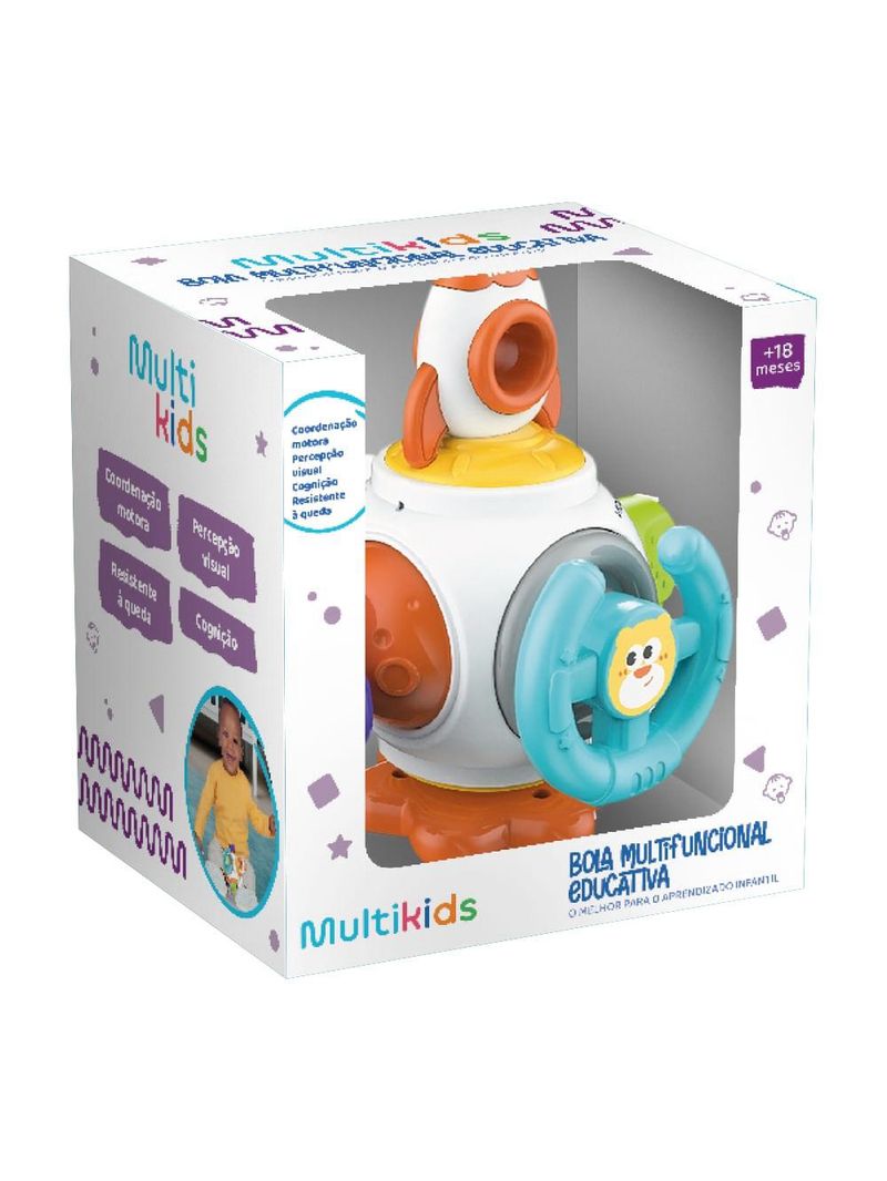 Bola multifuncional educativa primeira infância multikids - br2167