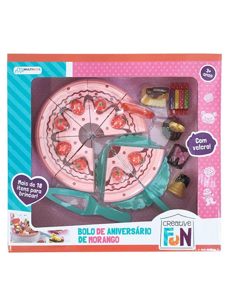 Bolo de morango creative fun multikids - br648