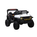 Jipe Elétrico Infantil Bang Toys N6 Com Controle Remoto Branco 12v