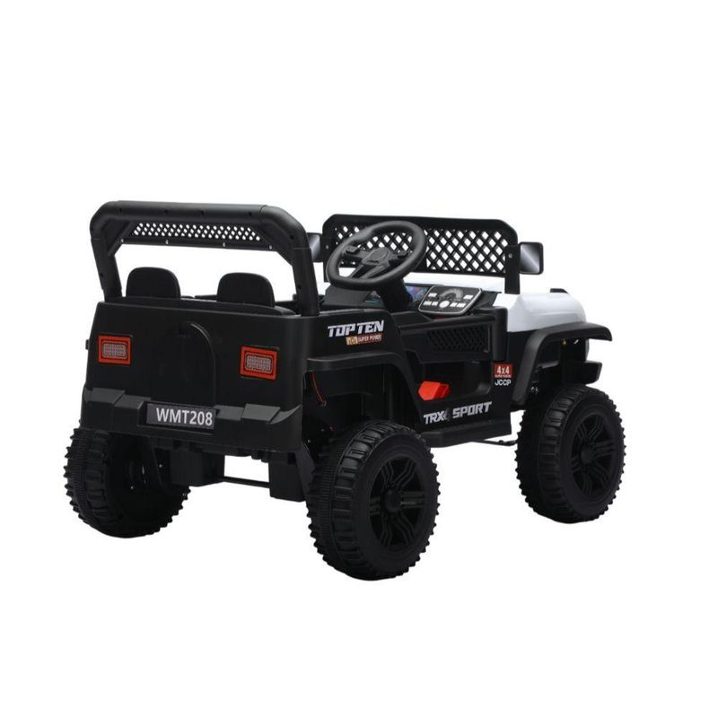 Jipe Elétrico Infantil Bang Toys N6 Com Controle Remoto Branco 12v