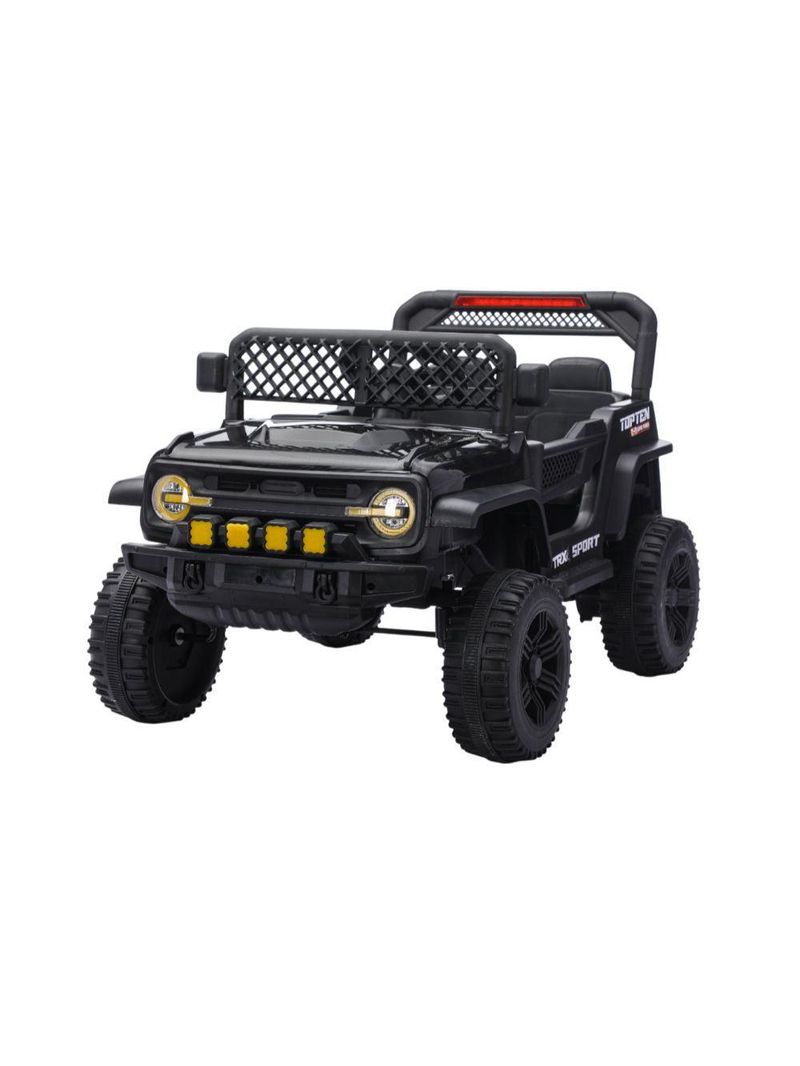 Jipe Elétrico Infantil Bang Toys N6 Com Controle Remoto Preto 12v