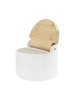 Saleiro redondo com colher bambus linn 700 ml neu home style