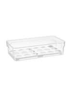 Organizador de ovos com tampa clear 15 cm x 30 cm   home style