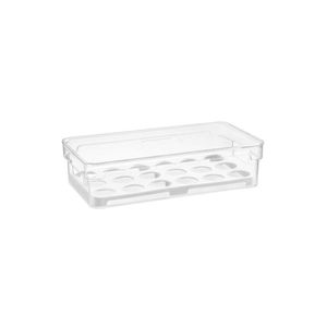 Organizador de ovos com tampa clear 15 cm x 30 cm   home style