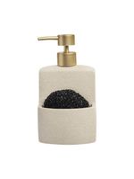 Jogo de porta detergente com esponja grain 2 pecas   home style