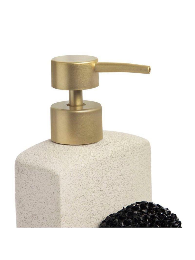 Jogo de porta detergente com esponja grain 2 pecas   home style