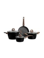Jogo de panelas jungle black 4 pecas   home style by tognana