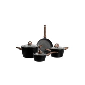 Jogo de panelas jungle black 4 pecas   home style by tognana