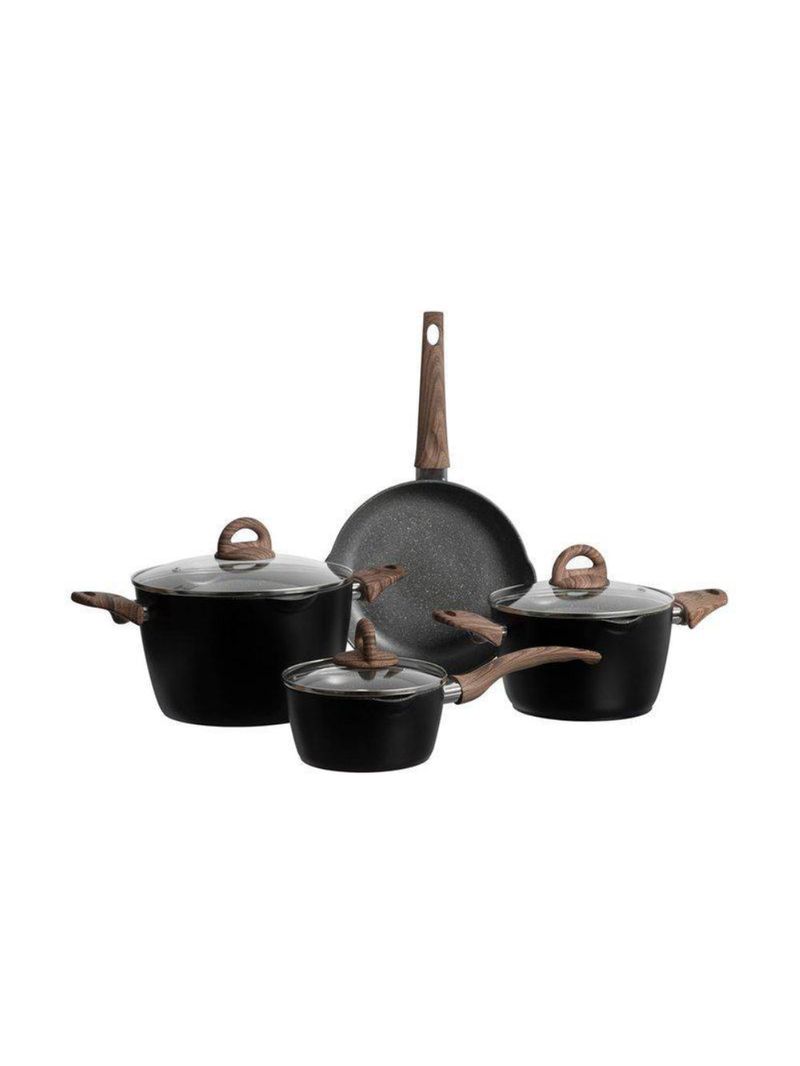 Jogo de panelas jungle black 4 pecas   home style by tognana