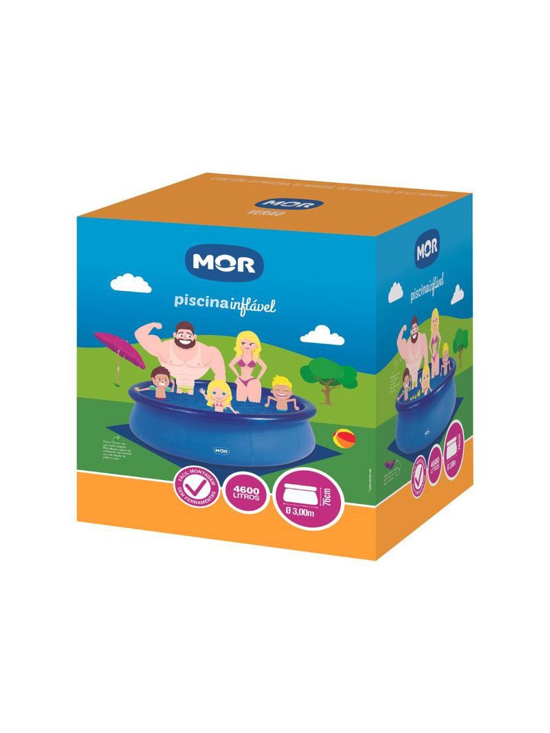 Piscina inflável 4600 litros redonda splash fun mor