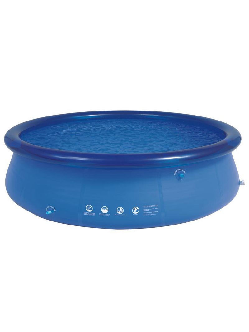 Piscina inflável 4600 litros redonda splash fun mor