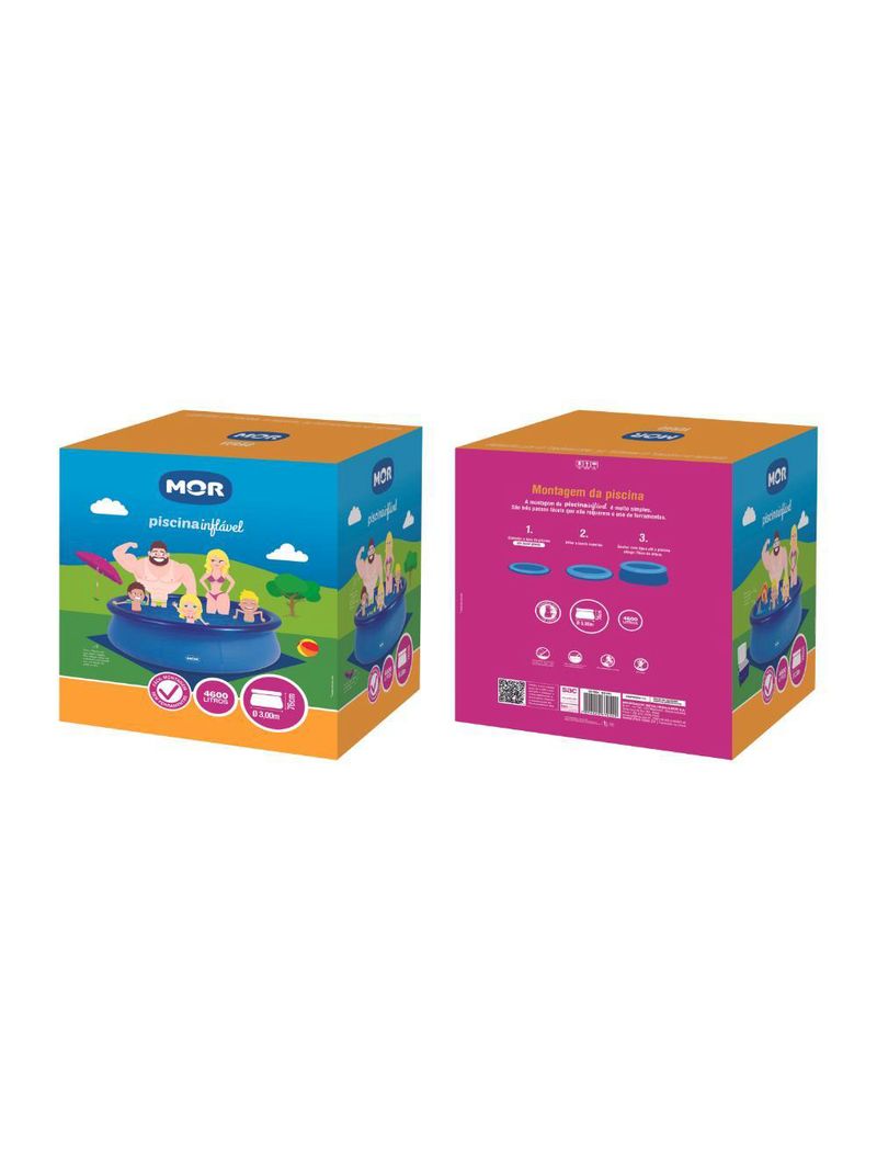 Piscina inflável 4600 litros redonda splash fun mor