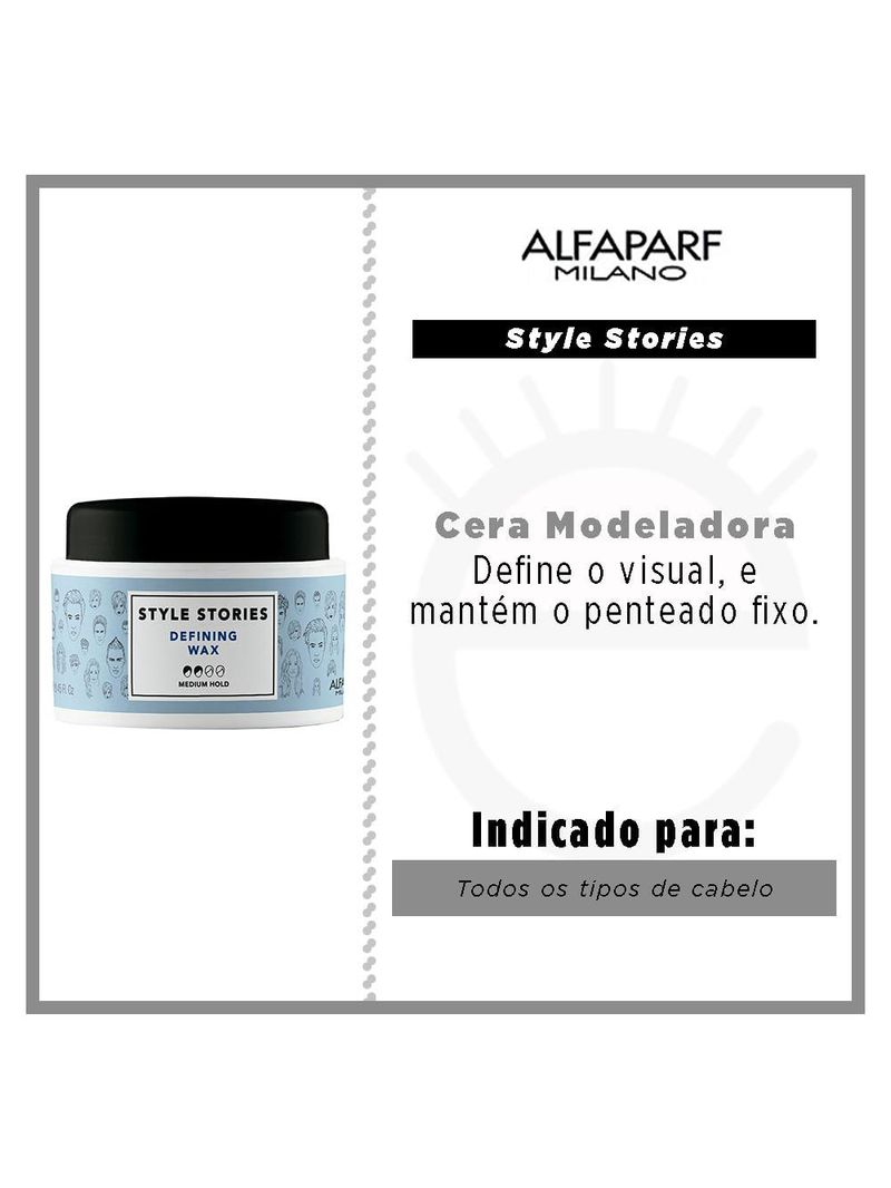 Cera modeladora - alfaparf milano style stories defining wax