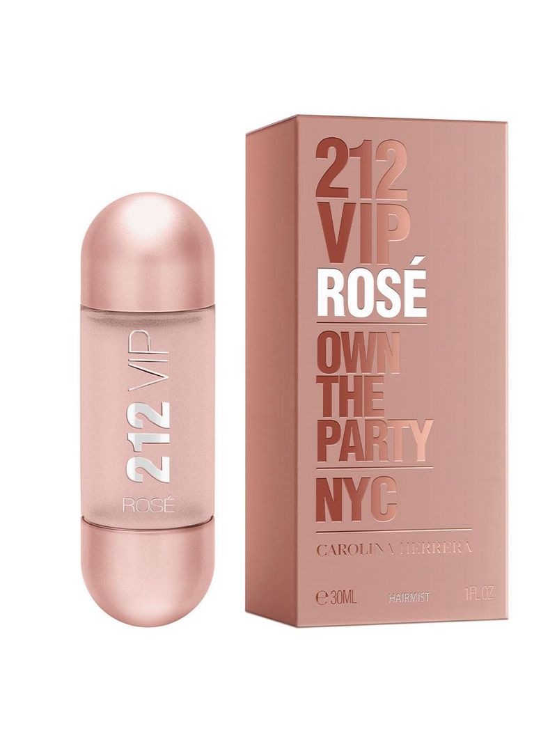 Carolina herrera 212 vip rose hair mist – perfume para os cabelos