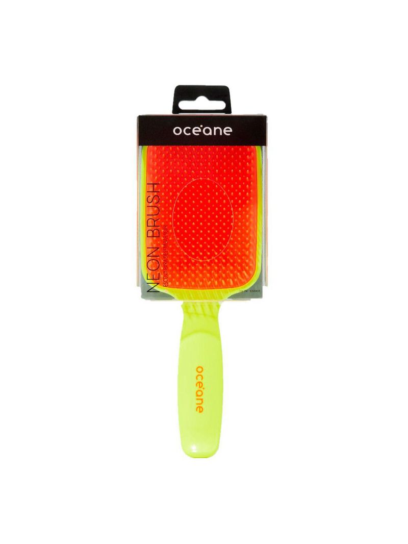 Escova para desembaraçar océane neon brush - amarelo