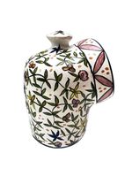 Saleiro boca m  tema acoriano ceramica pintada a mao gourmet