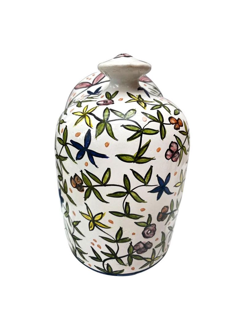 Saleiro boca m  tema acoriano ceramica pintada a mao gourmet