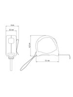 Trena profissional com ponta magnética e corpo em aço inox 3m - tramontina