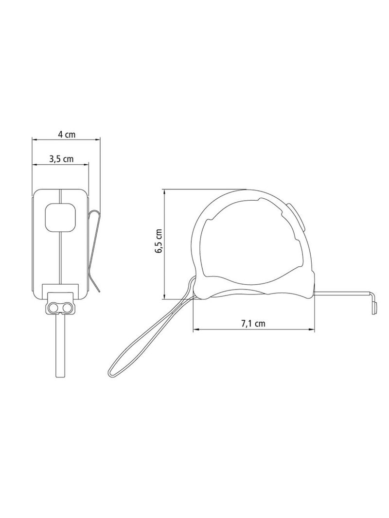 Trena profissional com ponta magnética e corpo em aço inox 3m - tramontina