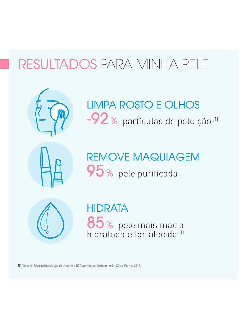 Água micelar fortalecedora & hidratante bioderma hydrabio h2o