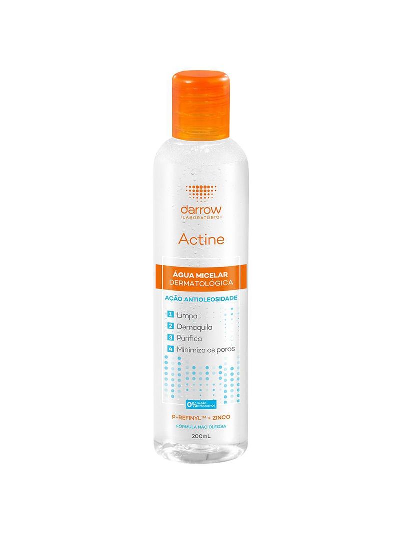 Água micelar actine - Água micelar dermatológica