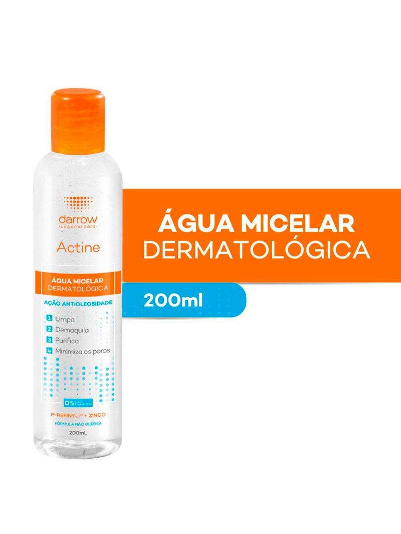 Água micelar actine - Água micelar dermatológica