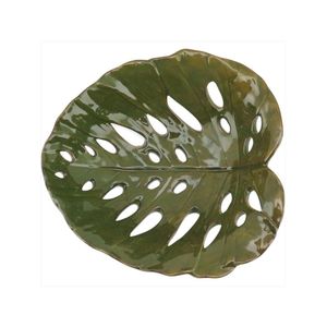Adorno cerâmica verde folha parreiral - nh
