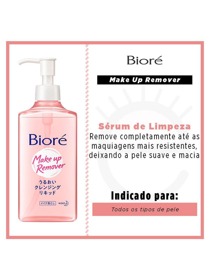 Sérum demaquilante facial bioré cleansing