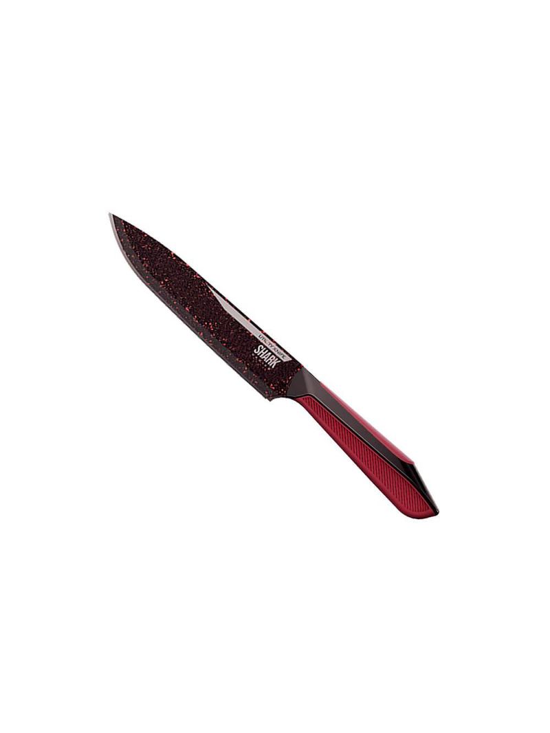 Conjunto de 6 facas polishop ichef special cut vermelha